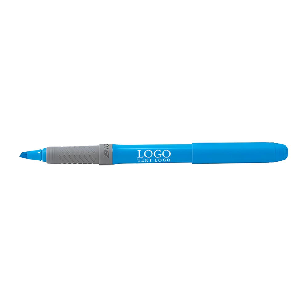 BIC Brite Liner Grip Highlighters Blue with Logo