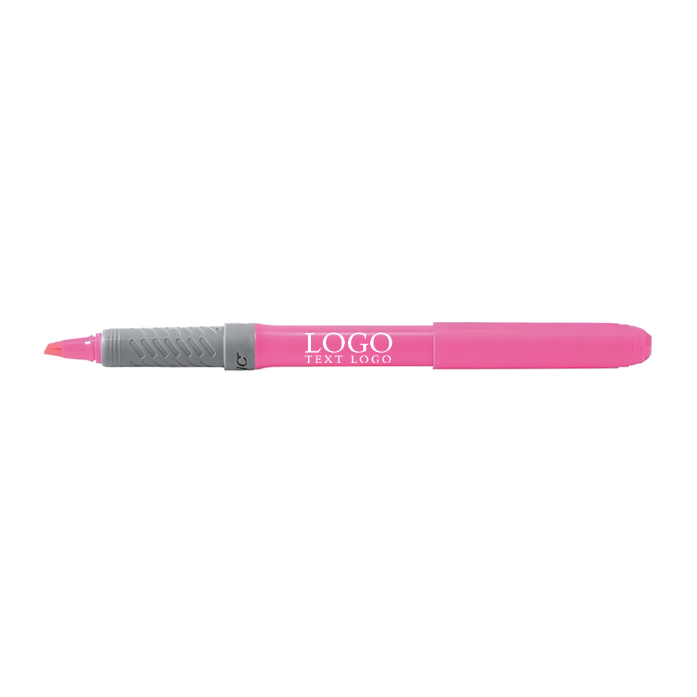 BIC Brite Liner Grip Highlighters Pink with Logo