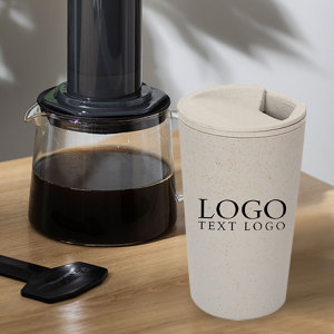 Promo 18 OZ Wheat Straw Coffee Cup With Lid