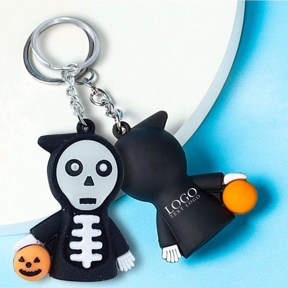 Advertising Halloween Ghost Skeleton Key Chain