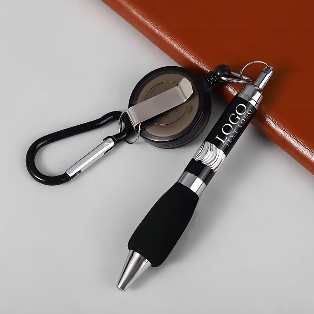 Best Promo Retractable Badge Pen With Reel