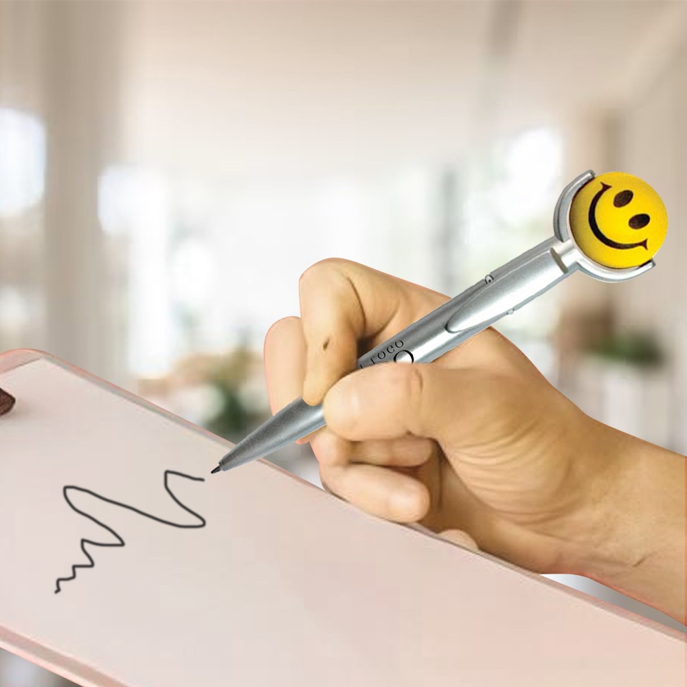 Best Promo Smiley Squeeze Top Pen