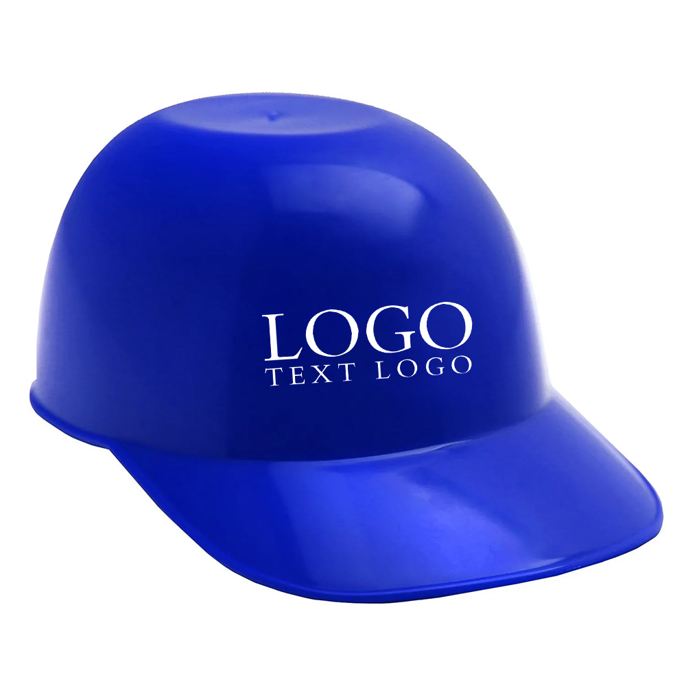 Blue Promo Mini Baseball Helmet Ice Cream Bowl With Logo