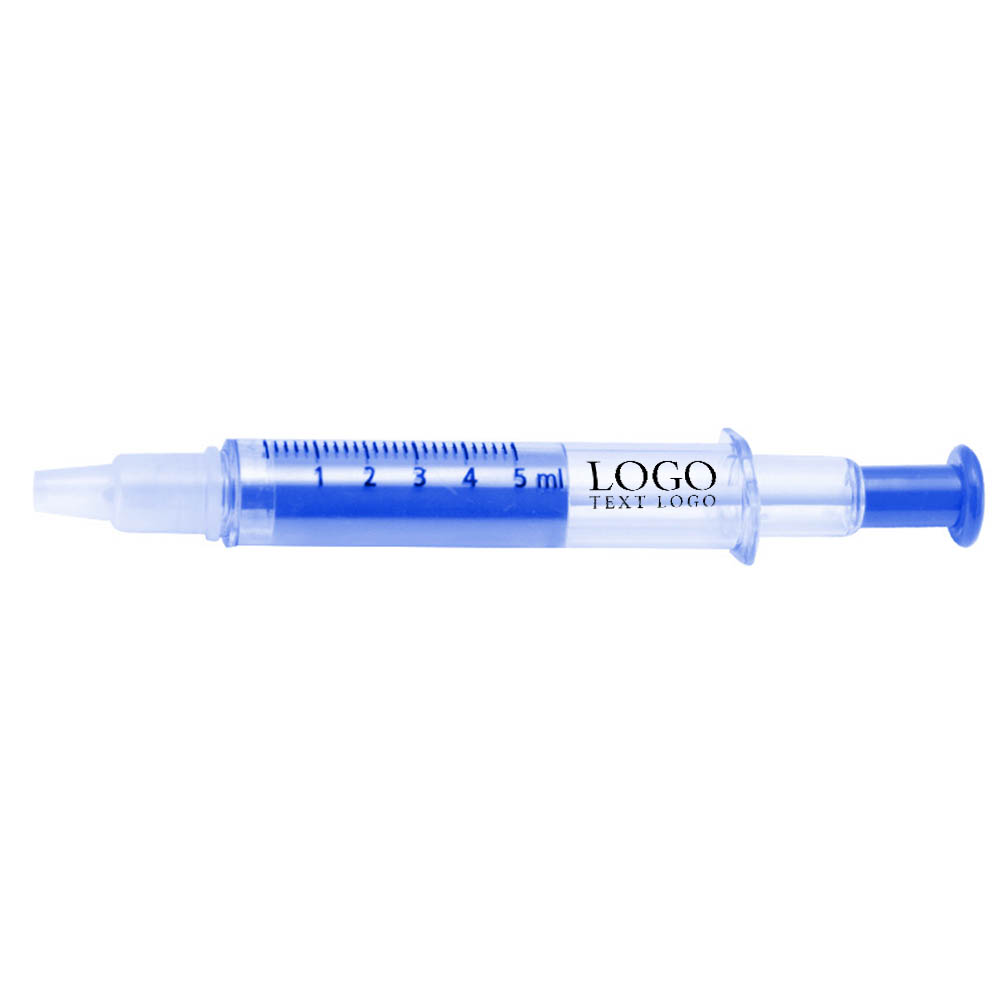 Blue Promo Multi Colors Syringe Highlighter Pens With Logo