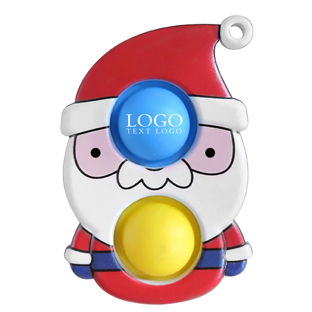 Christmas Fidget Toy Keychain Santa Claus with Logo
