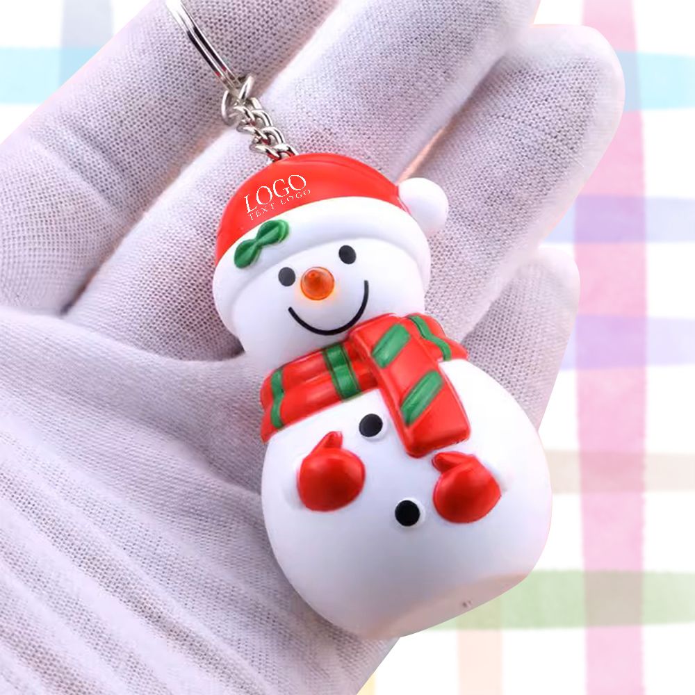 LED Light Up Christmas Keychains