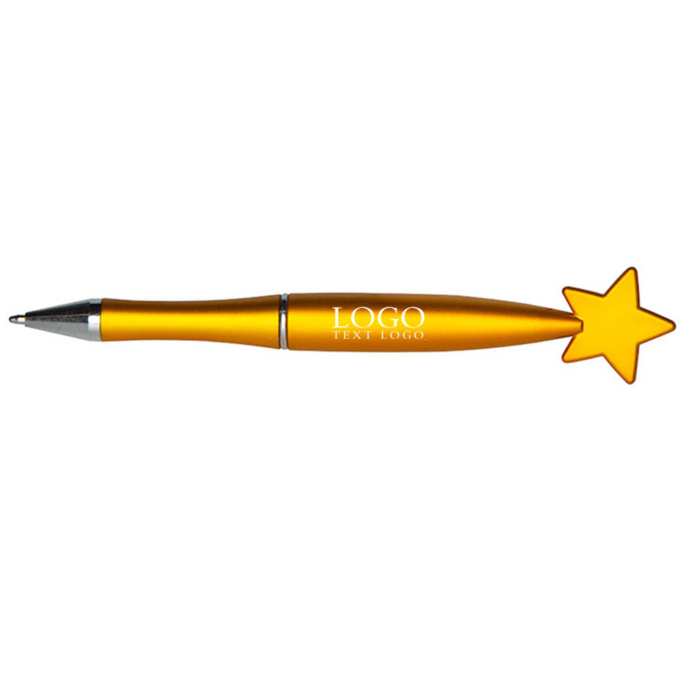 Gold Promo Star Pens With Logo