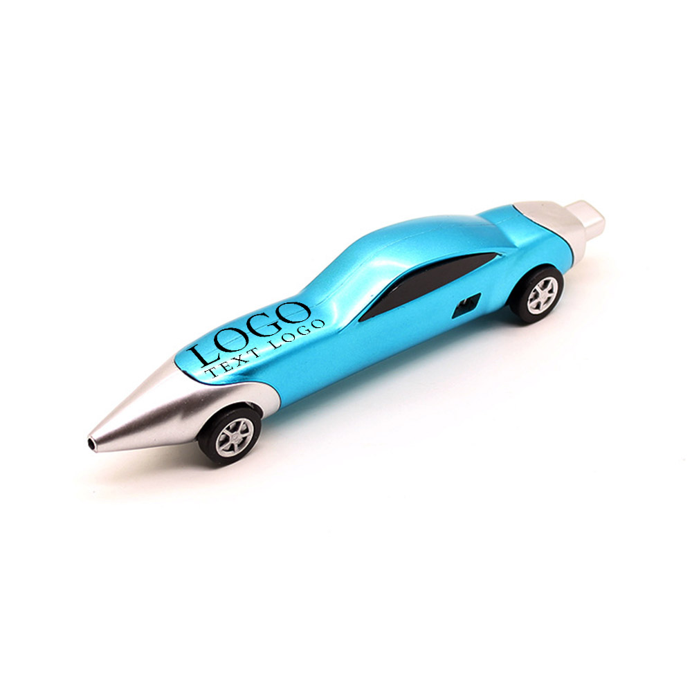 Light Blue Promo Racing Car Shaped Ballpoint Pen With Logo