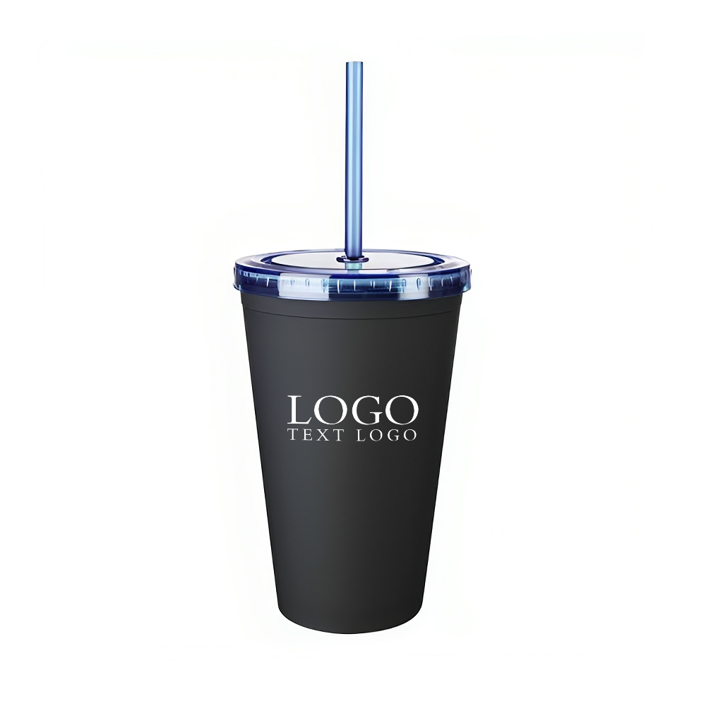 Logo 15 Oz Shimmer  Glitter Tumbler with Blue Lid