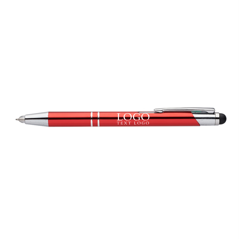 Night Rite Stylus Metal Pen Red with Logo