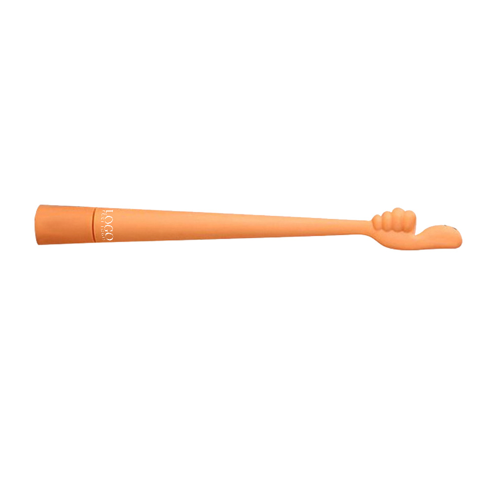 Orange Promo Smile Face Cute Gesture Ballpoint Pen With Logo