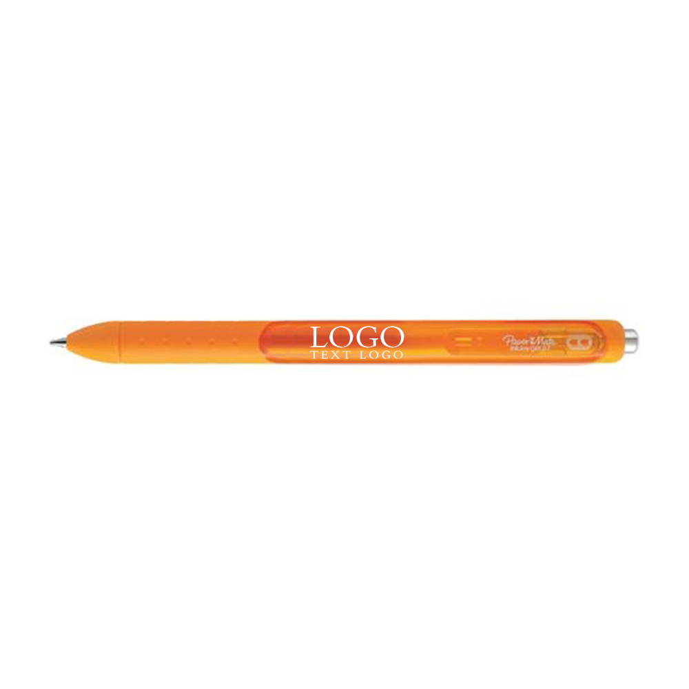 Paper Mate Inkjoy Gel Pen Orange with Logo