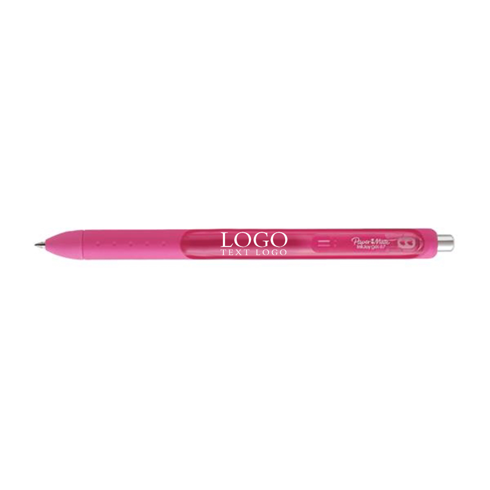 Paper Mate Inkjoy Gel Pen Pink with Logo