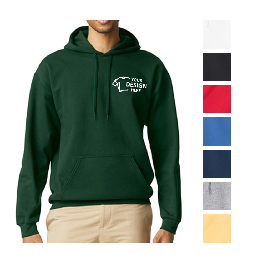 Promo Adult Softstyle® Fleece Pullover Hooded With Logo Group Promo Adult Softstyle® Fleece Pullover Hooded With Logo Group