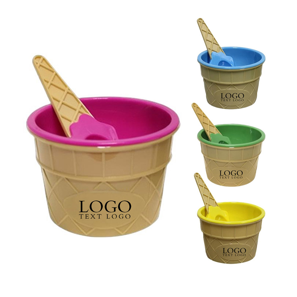 Promo Ice Cream Bowl and Spoon Set Group