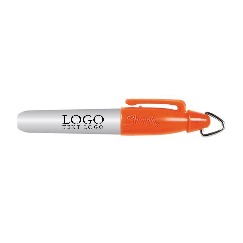 Sharpie Mini Permanent Marker Orange with Logo