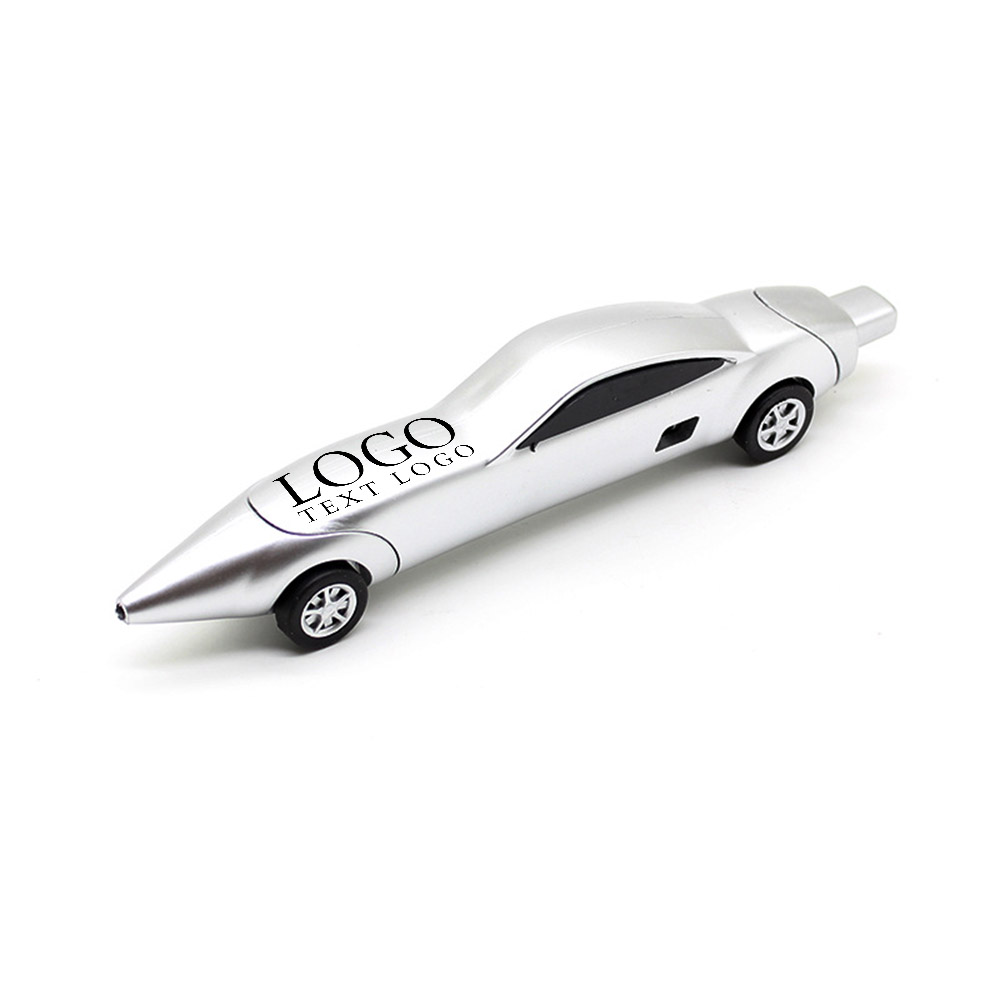 Silver Promo Racing Car Shaped Ballpoint Pen With Logo