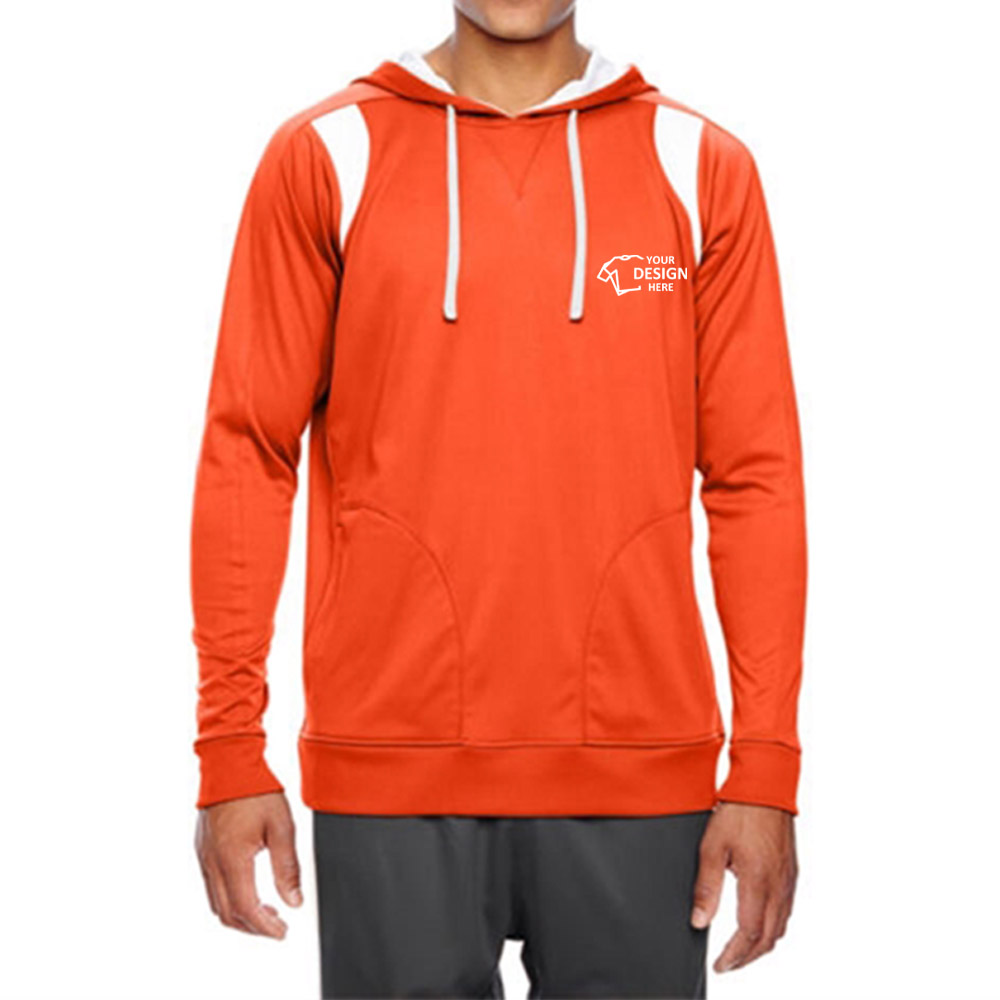 Team 365 Men's Performance Hoodie Orange with Logo