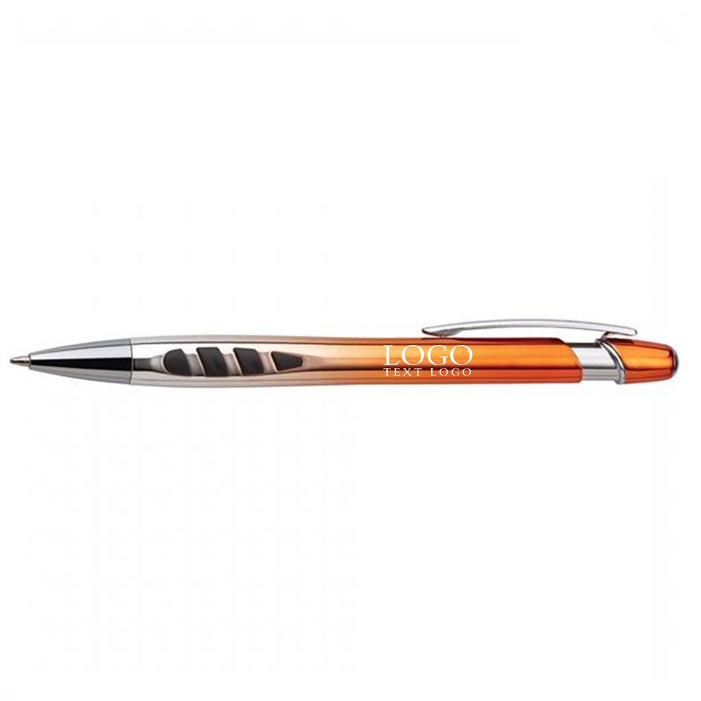 Veneno Plastic Ballpoint Pen Orange with Logo
