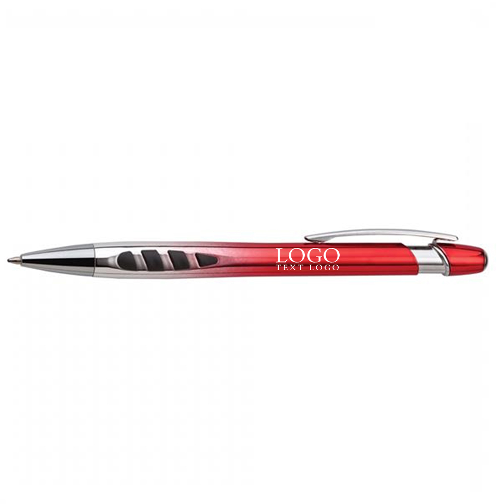 Veneno Plastic Ballpoint Pen Red with Logo
