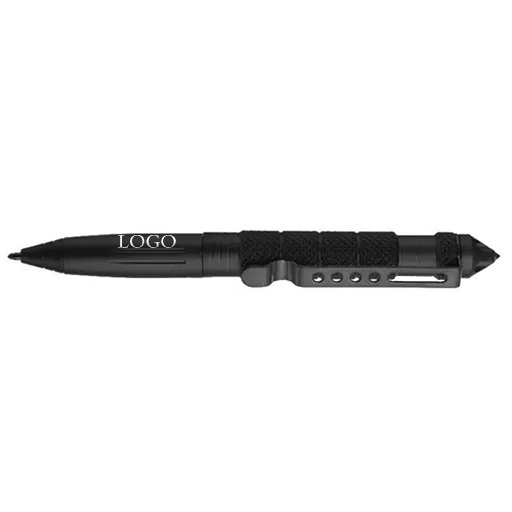 Alloy B2 Tactical Pen Black with Logo