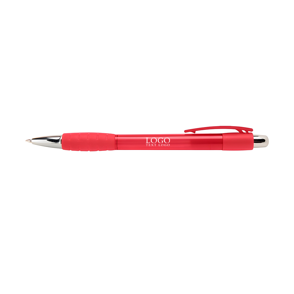 Belize Plastic Ballpoint Pen Red with Logo