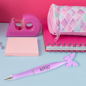 Unique Promotional Butterfly Top Rotating Pen