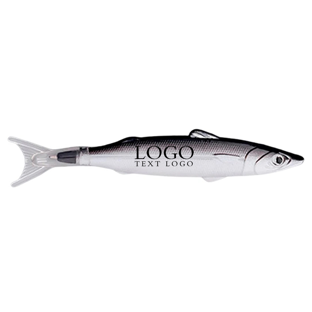 Black Promo Fish Style Pen With Logo