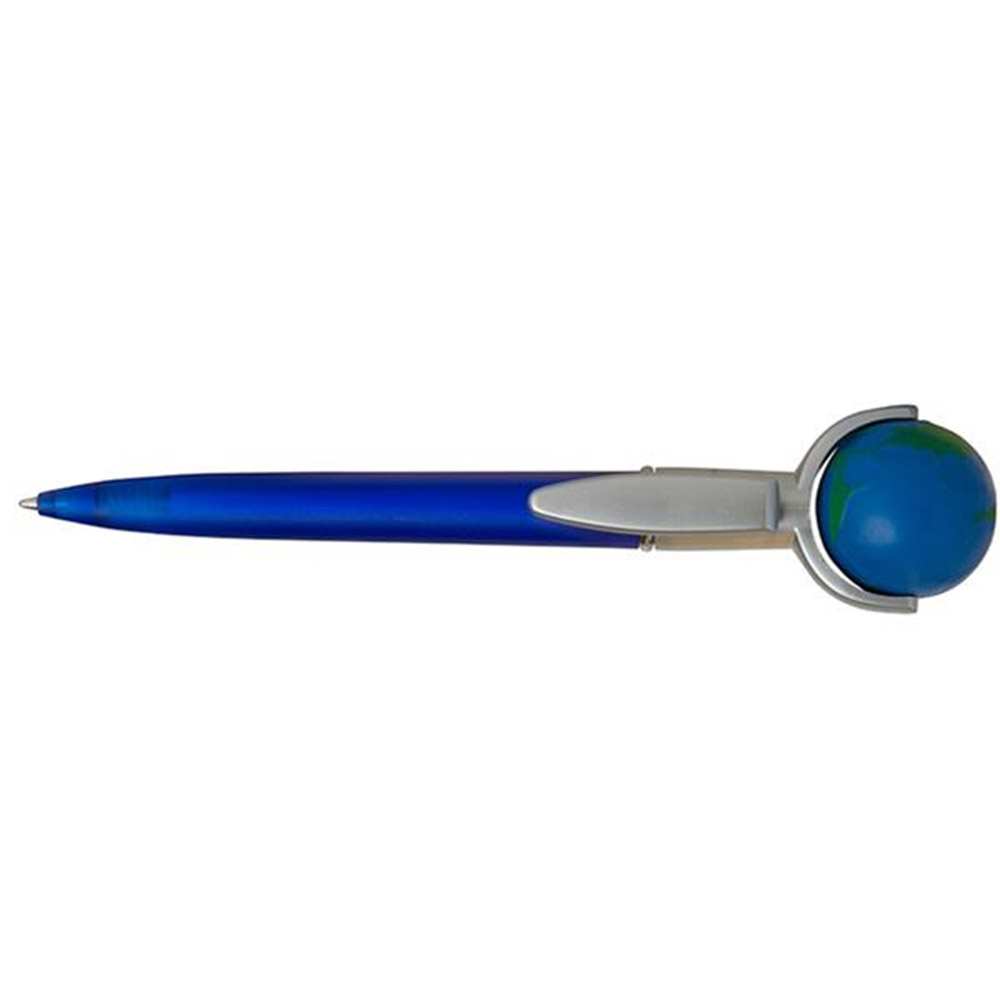 Blue Promo Earth Squeeze Top Pen