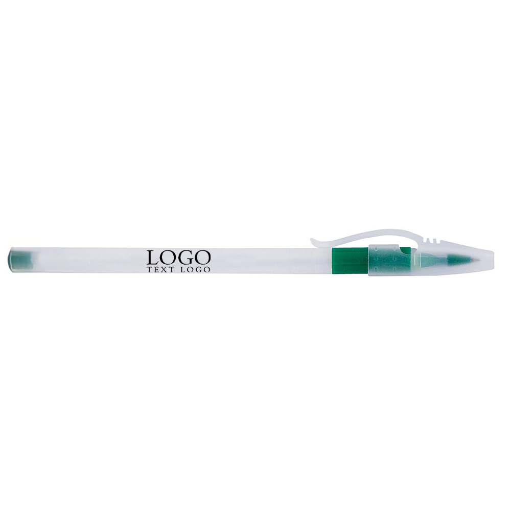 Comfort Stick with Grip Pen Green with Logo