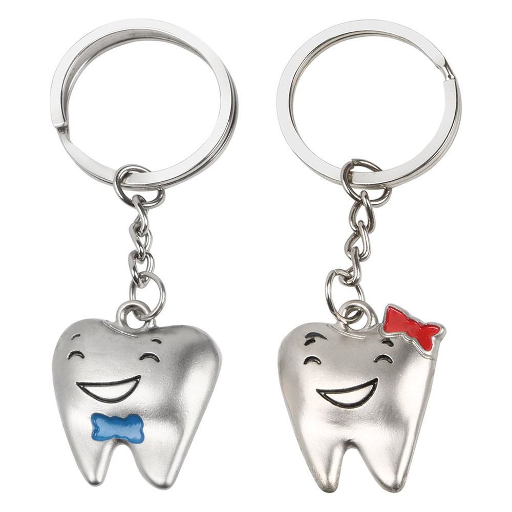 Couple smile tooth keychain (7)