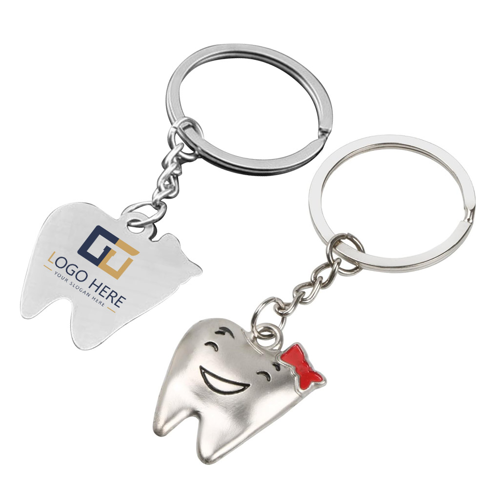 Couple smile tooth keychain Red With Logo