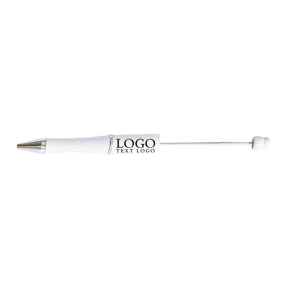 DIY Plastic Ballpoint Pen White With Logo