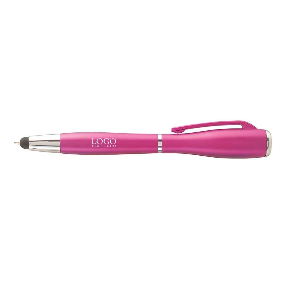 Nova Touch LED Light Stylus Pen Pink with Logo