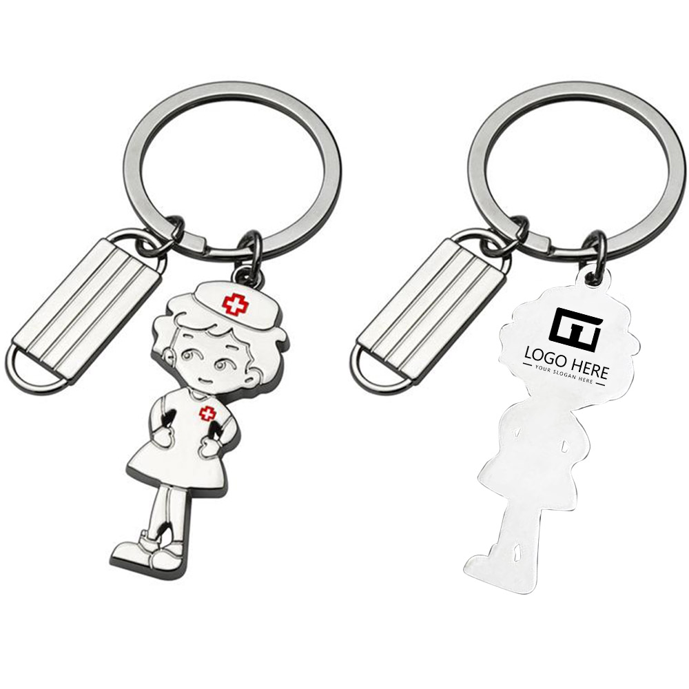 Nurses' Day keychain Silver With Logo
