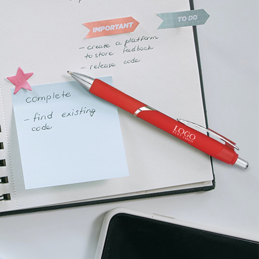 Plastic Dotted Grip Pen Giveaway