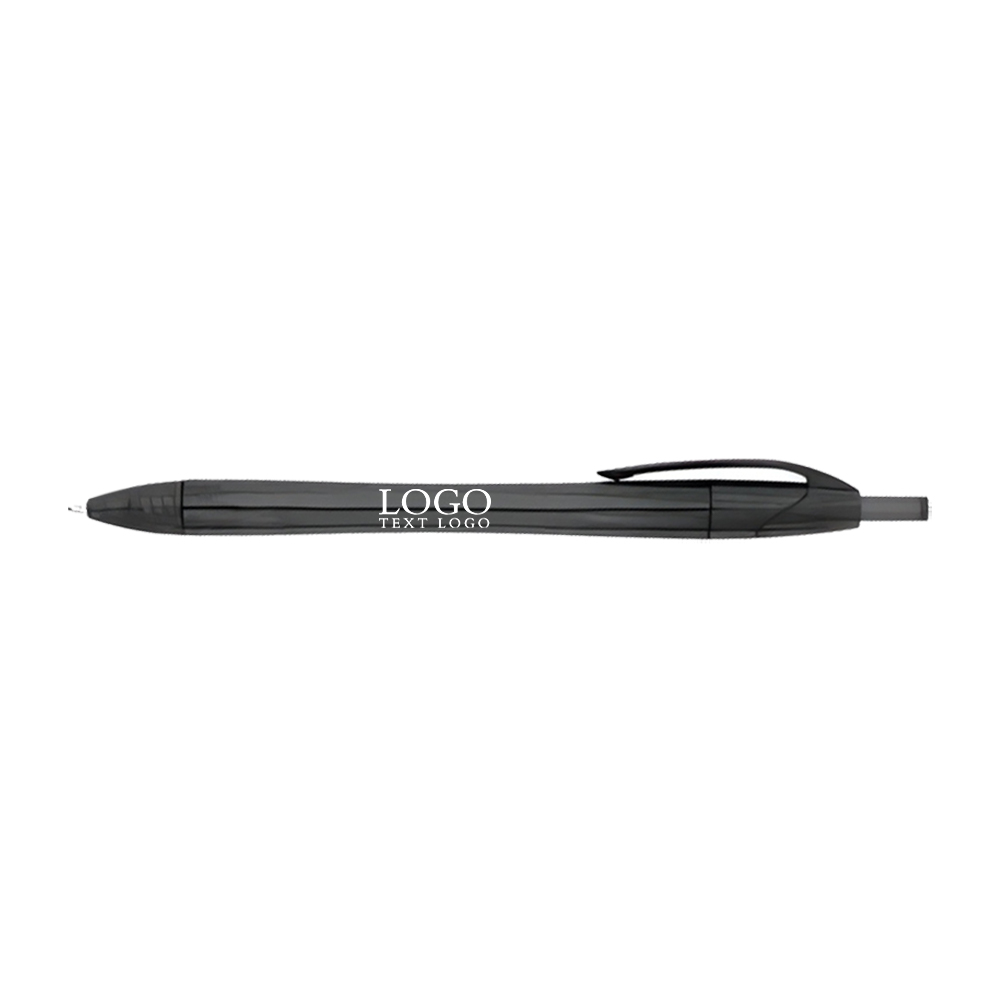 Plastic Rpet Dart Pen Black with Logo