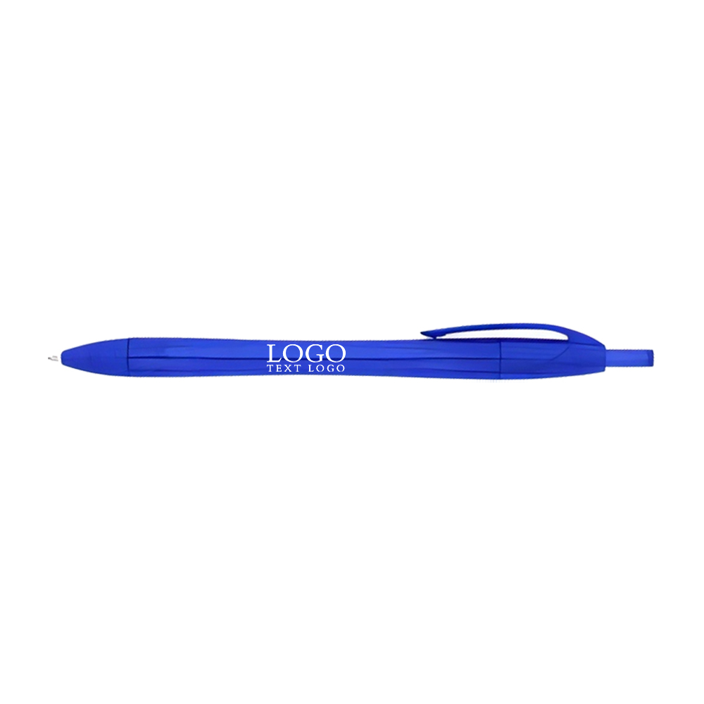 Plastic Rpet Dart Pen Blue with Logo