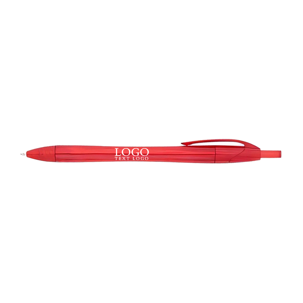 Plastic Rpet Dart Pen Red with Logo