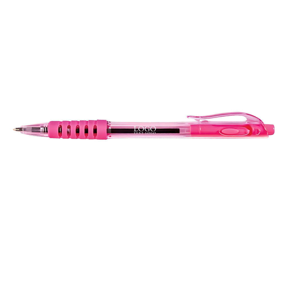 Retractable Cheer Pen Pink with Logo