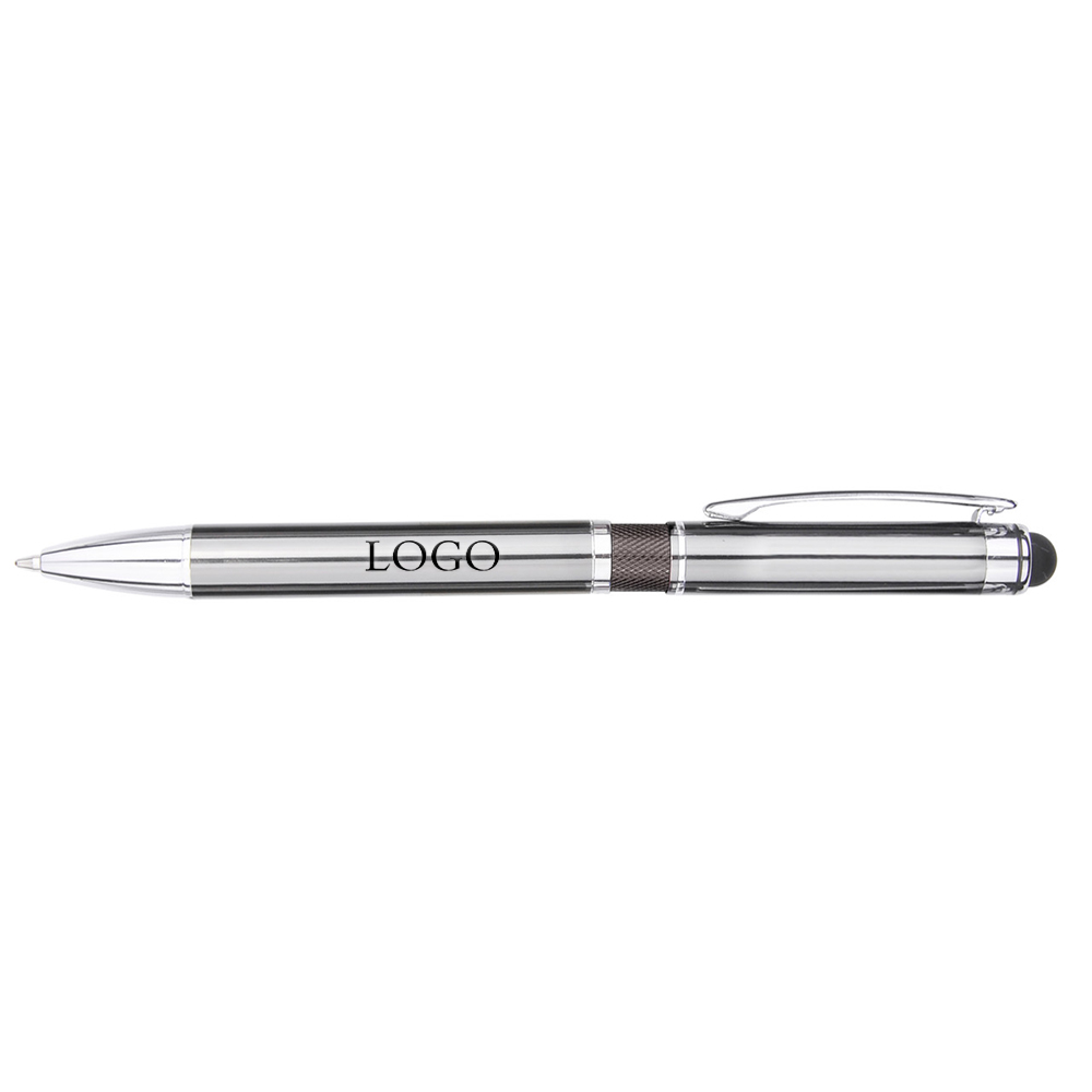 The Exquisitor Stylus Ballpoint Pen Black With Logo