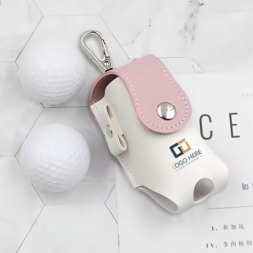 Promo Golf PU Leather Belt Bag With Keychain