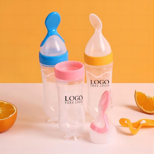 Promo Silicone Squeeze Feeding Bottle Spoon