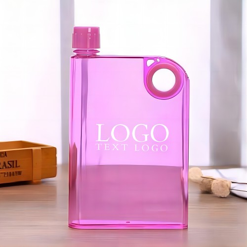 Promo 13oz Notebook Portable Flat Water Bottle