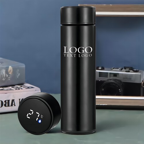 Promo Temperature Display Smart Insulated Water Bottle 17 oz