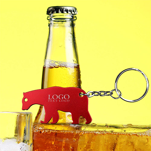 Bear Shape Bottle Opener Keychain With Custom Logo