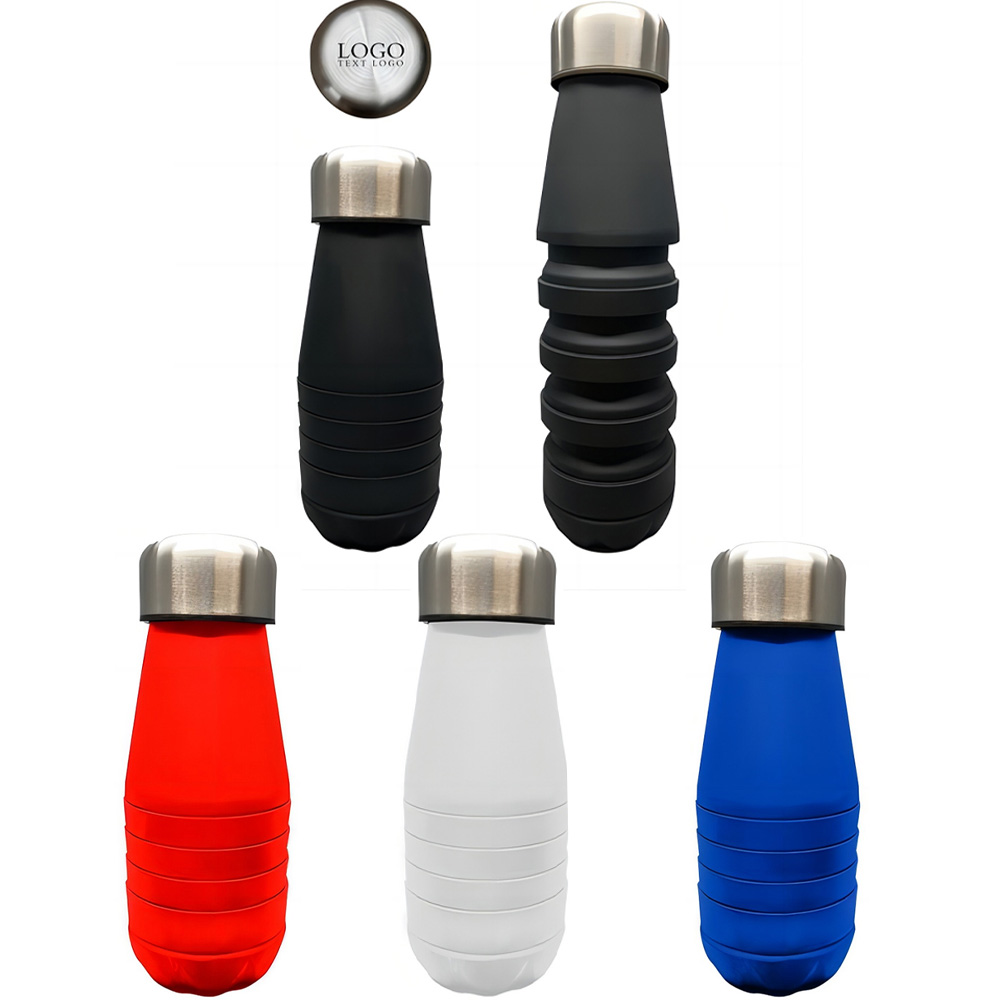 16 Oz Collapsible Swiggy Bottle Group With Logo