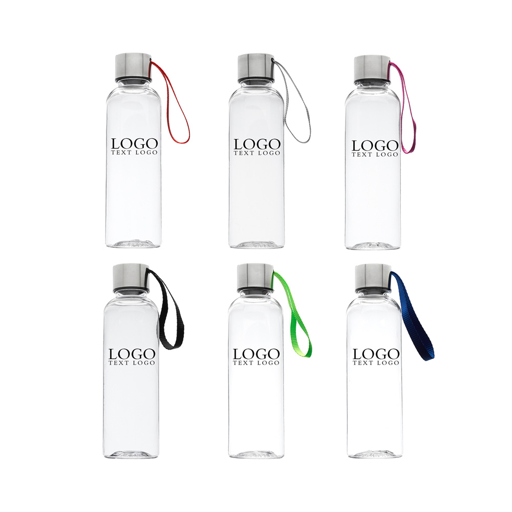 17 Oz Genie Plastic Water Bottle With Strap