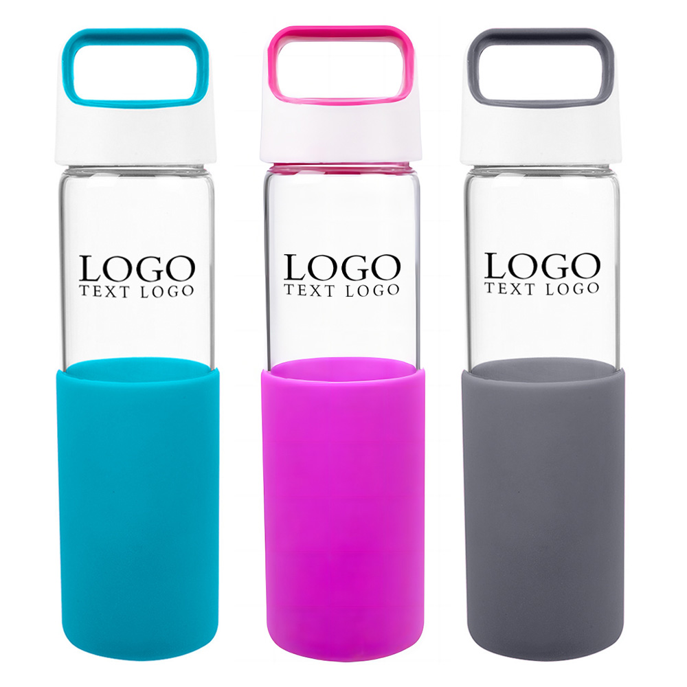 20 Oz Lela Glass Bottle Group With Logo