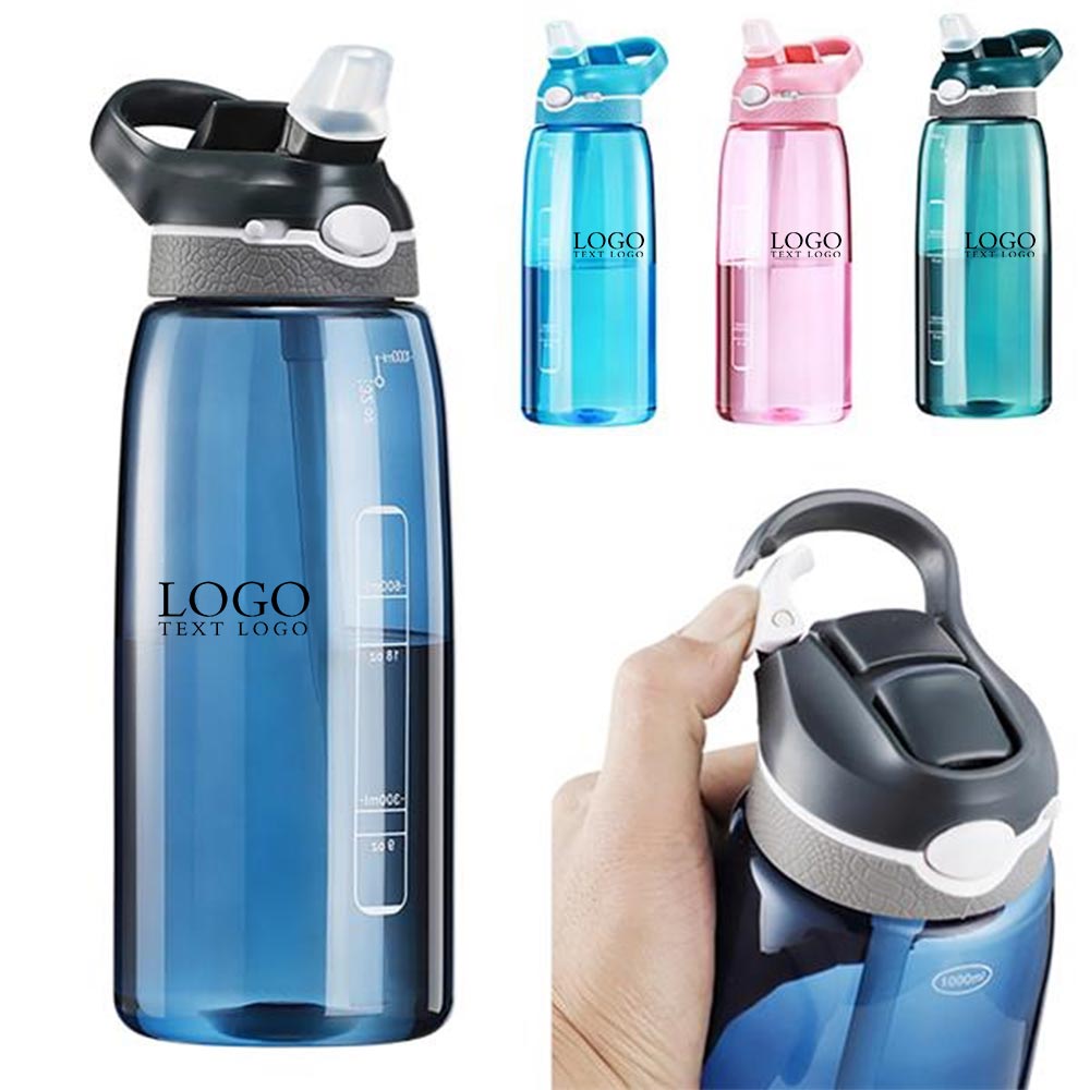34 Oz Autospout Straw Water Bottle With Logo Group
